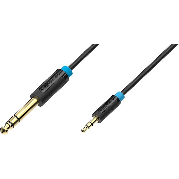 Кабель Vention аудио Jack 6,5 mm M/ 3,5 M - 2 м Кабель Vention jack 6.5 mm(m)/mini jack 3.5 mm(m) - 2 м (BABBH) фото 4