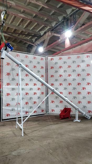 Транспортер шнековый КШ-200, 6 м, 2,2 кВт с загрузкой из бурта фото 1