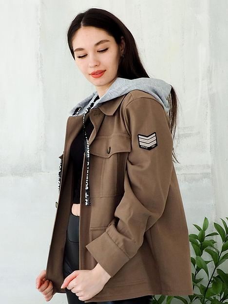 Жакет джинсовый «Спортсити» хаки 46 ОПТ фото 5