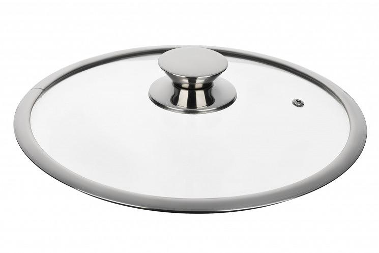 Крышка Ardesto Gemini Lazio 26 см  стекло и нержавеющая сталь AR1926L фото 1