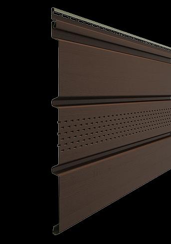 Софит Docke Premium Т4 с частичной перфорацией, 3000x305 мм, цвет каштан фото 1