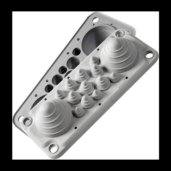 Кабельный ввод LMC14 IP54 RAL7035 светло-серый UL94V-0 фото 1