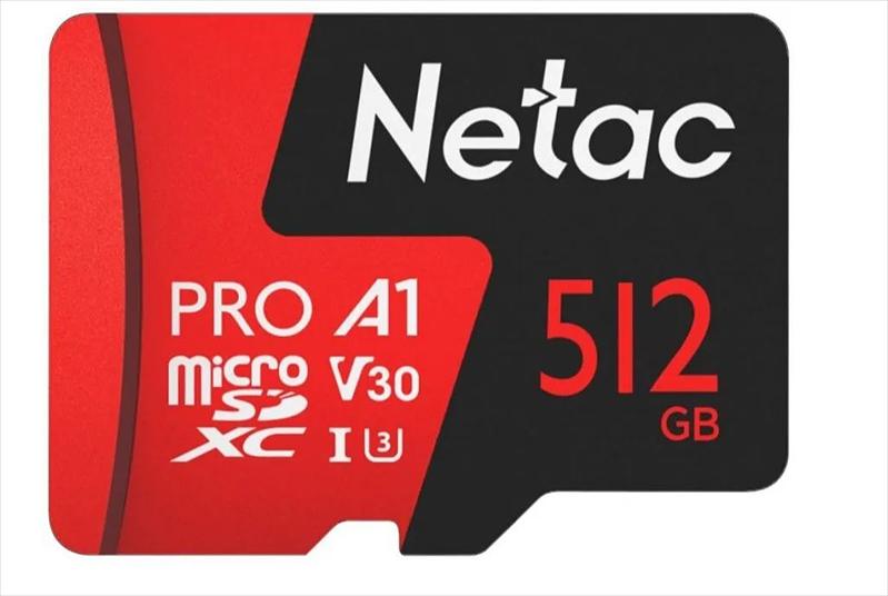 Карта памяти NeTac P500 Extreme Pro MicroSDXC 512GB V30/A1/C10 up to 100MB/s фото 1