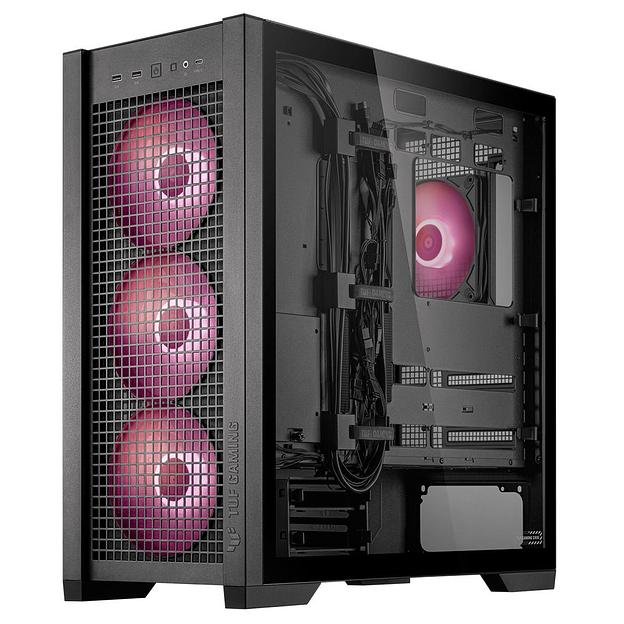 Корпус ASUS TUF GAMING GT302 TG ARGB BLACK (90DC00I0-B19000) GT302/ARGB FANS/BLK фото 4