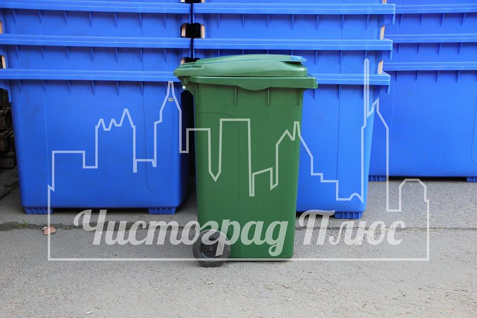 Евроконтейнер Razak 240 л оранжевый фото 6