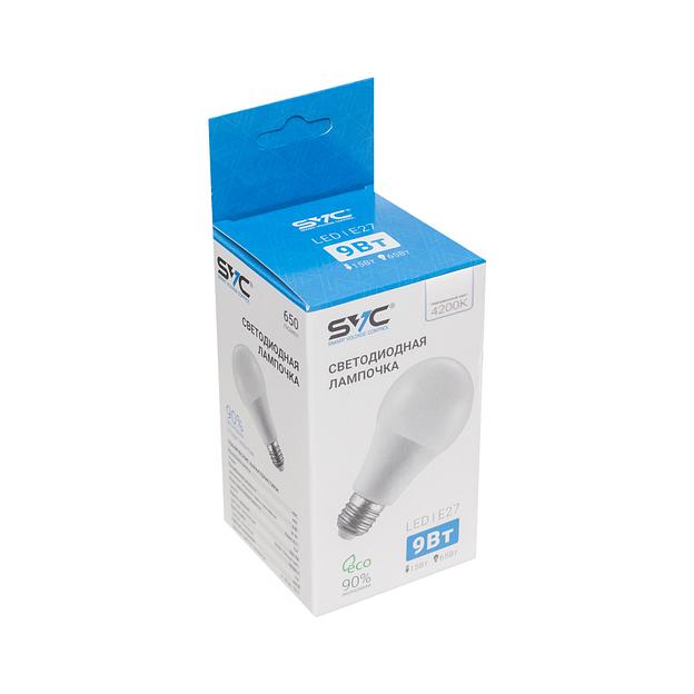 Эл. лампа светодиодная SVC LED A60-9W-E27-4200K Нейтральный A60-9W-E27-4200K фото 2