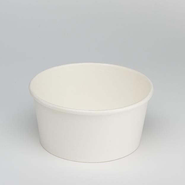 Контейнер картонный для супа белый 330мл d114мм - 50 шт фото 1