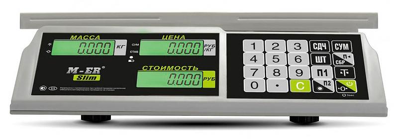 Весы торговые Mertech M-ER 326AC-32.5 LCD серый (3041) фото 2