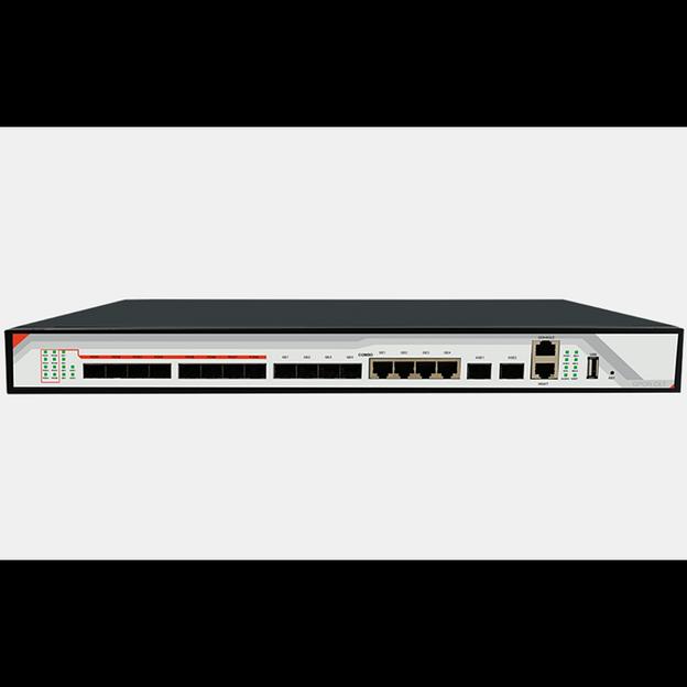 OLT C-DATA FD1608S-B1 с 8 портами GPON (SFP), 4 GE комбо-порта, 2 SFP+ порта, 2 БП АC фото 1