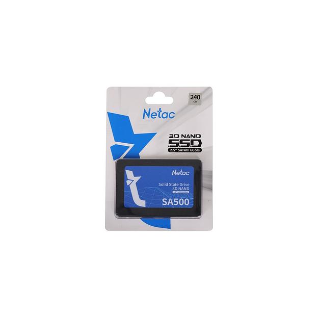 SSD накопитель NETAC SA500 NT01SA500-240-S3X 240ГБ, 2.5", SATA III, SATA фото 1