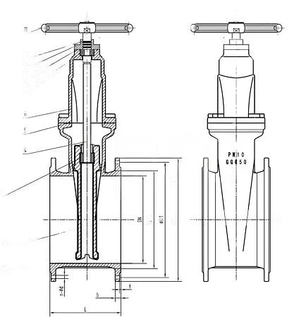 Задвижка 30ч39р Ду 50 Ру 16 фото 2