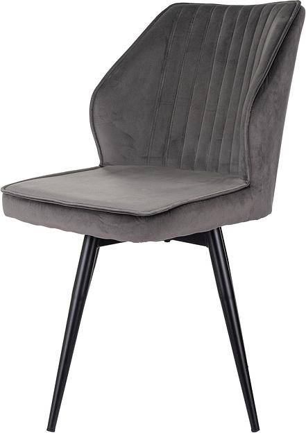 Стул для дома Бюрократ CH-K5_SP с повор.мех. т.серый Holland 18 металл черный на ножках (CH-K5_1/SP/HL18) фото 4