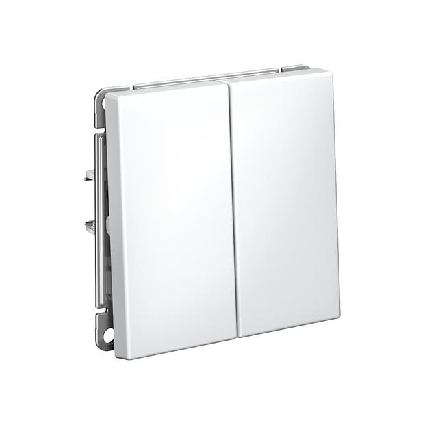 ARTGALLERY 2-клавишный ВЫКЛЮЧАТЕЛЬ, 10АХ, механизм, быстрозажимные клеммы, ЛОТОС фото 4