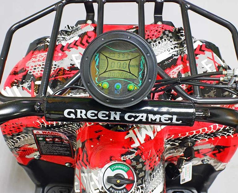 Квадроцикл GreenCamel Гоби K45 (36V 800W R6 Цепь) быстросъём, ножной тормоз, красный экстрим фото 10