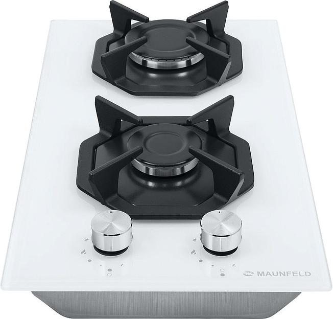 Газовая варочная поверхность Maunfeld EGHG.32.2CW/G белый фото 4