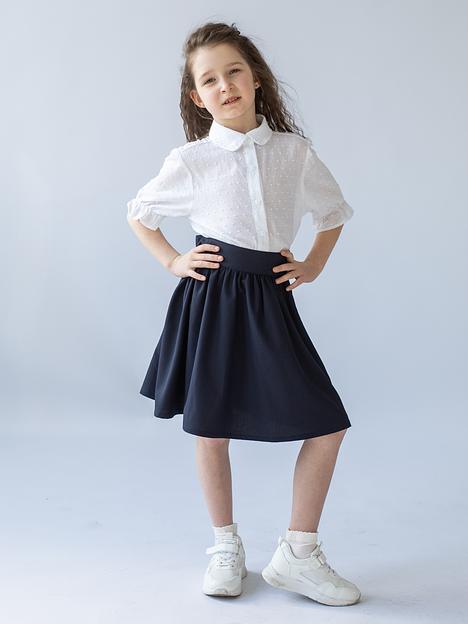Юбка школьная на девочку KristiKlo синяя ОПТ фото 2