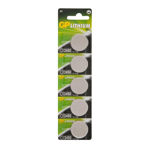 Батарея GP Lithium CR2450 (5шт) фото 2