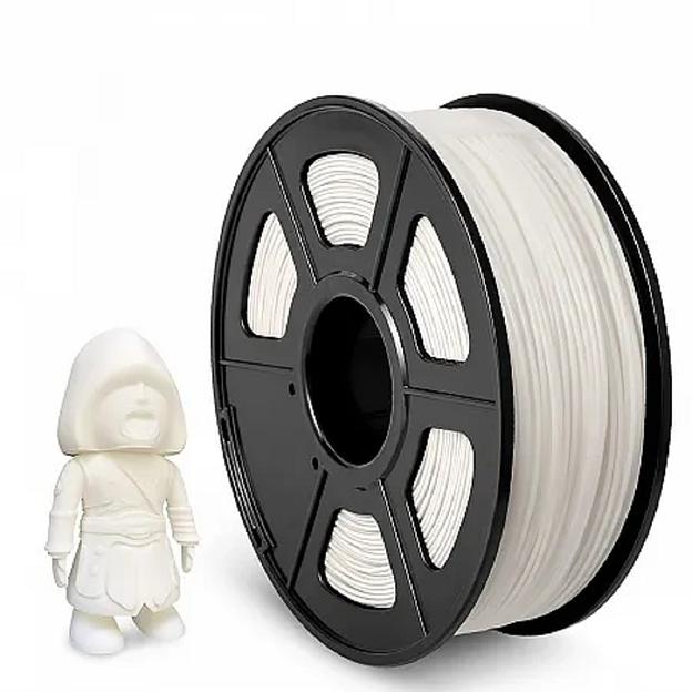 Филамент NVPRINT ABS White для 3D печати диаметр 1.75мм длина 330 метров масса 1 кг фото 1
