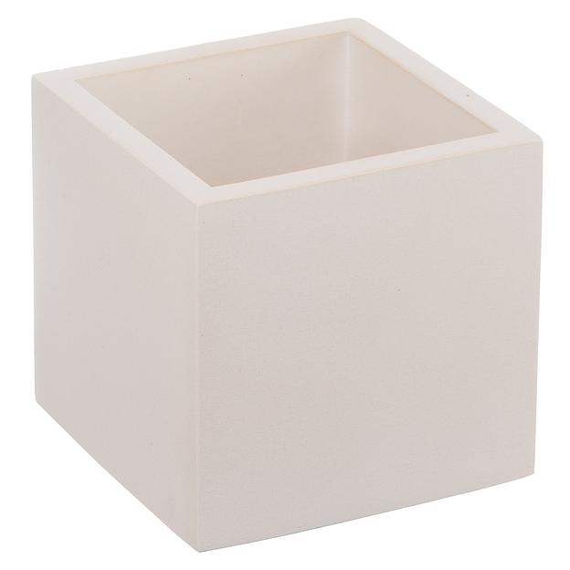 Кашпо Квадро, 0,6л., слоновая кость фото 1