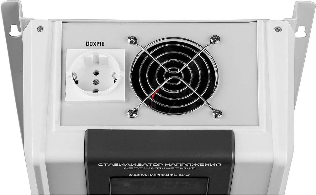 Стабилизатор напряжения Зубр АСН 5000 5кВА однофазный серый (59385-5) фото 5