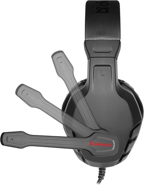 Гарнитура GAMING CUJO BLACK/RED 64505 DEFENDER фото 6