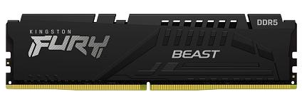 Оперативная память Kingston 64GB 5200MT/s DDR5 CL40 DIMM (Kit of 2) FURY Beast Black фото 1
