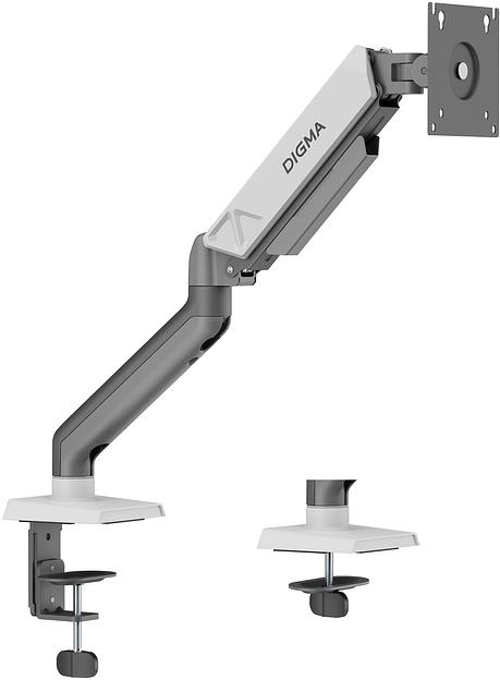 Кронштейн для мониторов ЖК Digma D-MM101 серый 17"-32" макс.9кг крепление к столешнице поворот и наклон фото 6