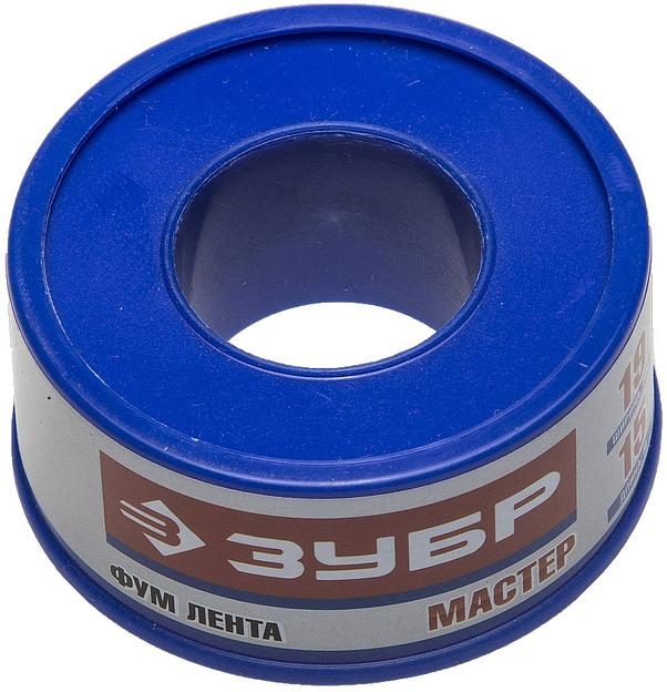 ЗУБР 0.1 мм х 19 мм х 15 м, 0.25 г/см3, ФУМ лента (12373-19-025) фото 1