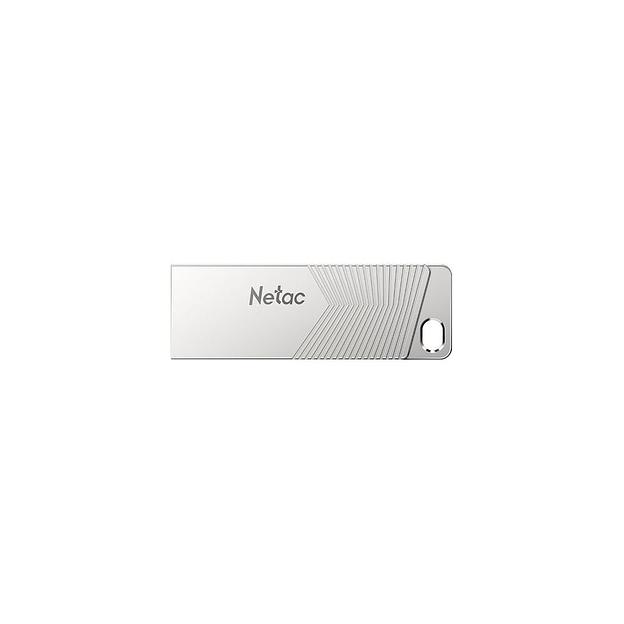 Флешка USB NETAC UM1 32ГБ, USB3.2, серебристый [nt03um1n-032g-32pn] фото 1