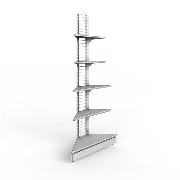 Стеллаж сетчатый угла внешнего 740*500*1900 5 полок фото 1