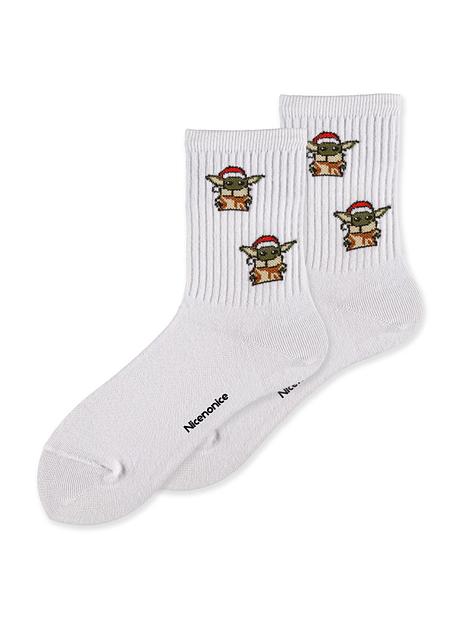 Носки Nicenonice Classic «Новогодний Бейби Йода» ОПТ фото 1