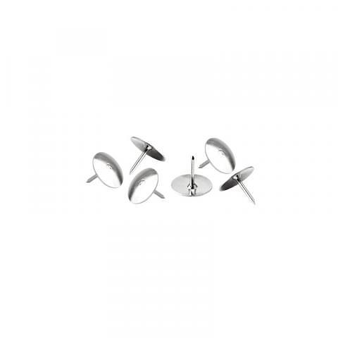 Кнопки металлические, 100шт, в картонной упаковке, Forofis фото 1