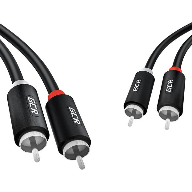 GCR Кабель 5.0m аудио 2 х RCA / 2 х RCA, черный (GCR-54131) фото 2