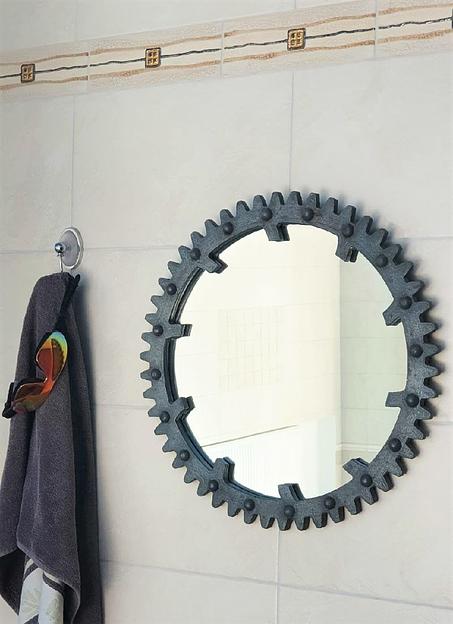 Круглое зеркало Техно фото 1