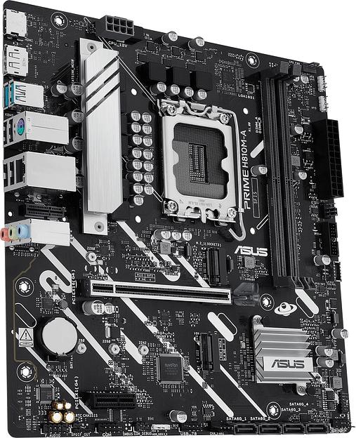 Материнская плана ASUS PRIME PRIME H810M-A-CSM, LGA1700, B810, 2*DDR5, 4*SATA, 2*M.2, 2*USB 3.2, 4*USB 2.0, 1*PCIx16, 1*PCIx1, HDMI+DP, mATX; 90MB1KK0-M0EAYC фото 3