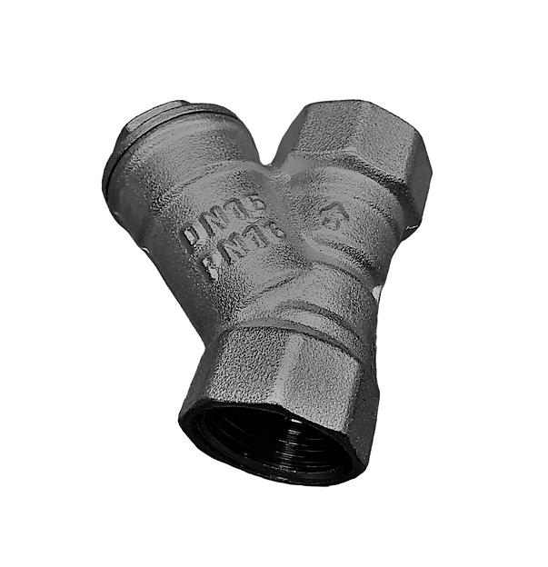 Фильтр ВВ 1/2' сетчатый, косой, латунь фото 1