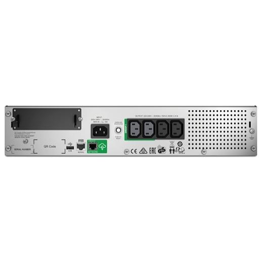 Источник бесперебойного питания APC Smart-UPS 750VA/500W, RM 2U, Line-Interactive, LCD, Out: 220-240V 4xC13 (2-Switched), SmartSlot, USB, SmartConnect, Black, 1 year warranty (REP: SMT750RMI2U) (SMT750RMI2UC) фото 2