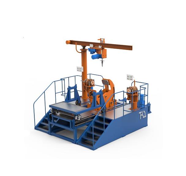 Технологический комплекс для разборки и сборки колесно-моторного блока локомотива фото 1