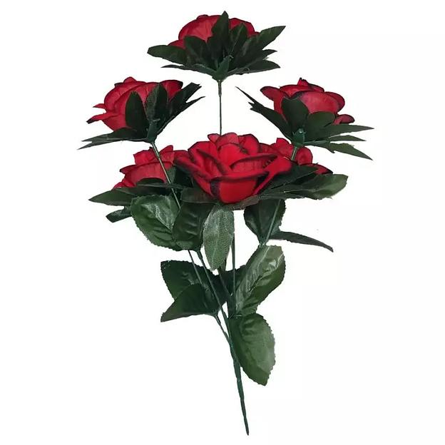 Букет с розами 6 голов 34см 086-712 фото 1