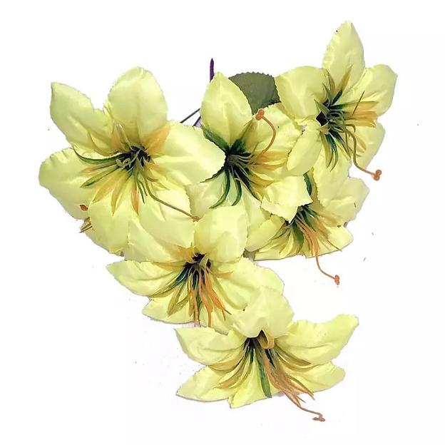 Букет с клематисами 7 голов 44см 350-708 фото 3