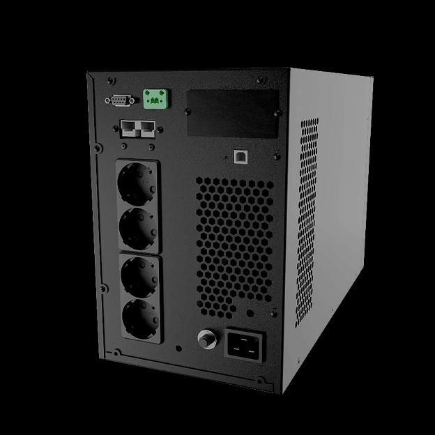 Импульс ФОРА 3000 ~230В, 3000ВА/3000 Вт, LCD+LED, EPO, RS-232, SmartSlot, USB, АКБ 6х9Ач, SCHUKO*4 {FF30201} фото 3