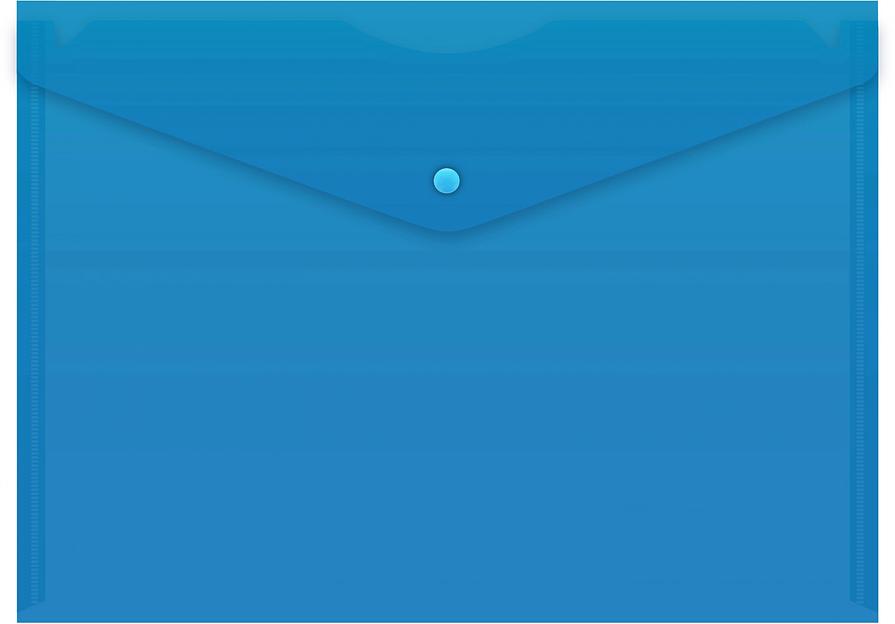 Конверт на кнопке Silwerhof Eco SE-PK120/BLU A4 пластик 0.12мм синий фото 1