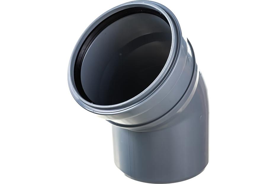 Отвод канализационный 45 град. 110 фото 3