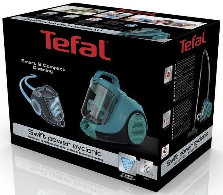 Пылесос Tefal TW2922EA 750Вт бирюзовый/черный фото 6