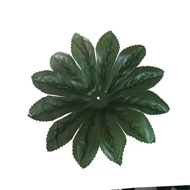 Лист не собран 12-конечн. рельеф тёмный LV-010 27см (283 шт/кг) фото 1