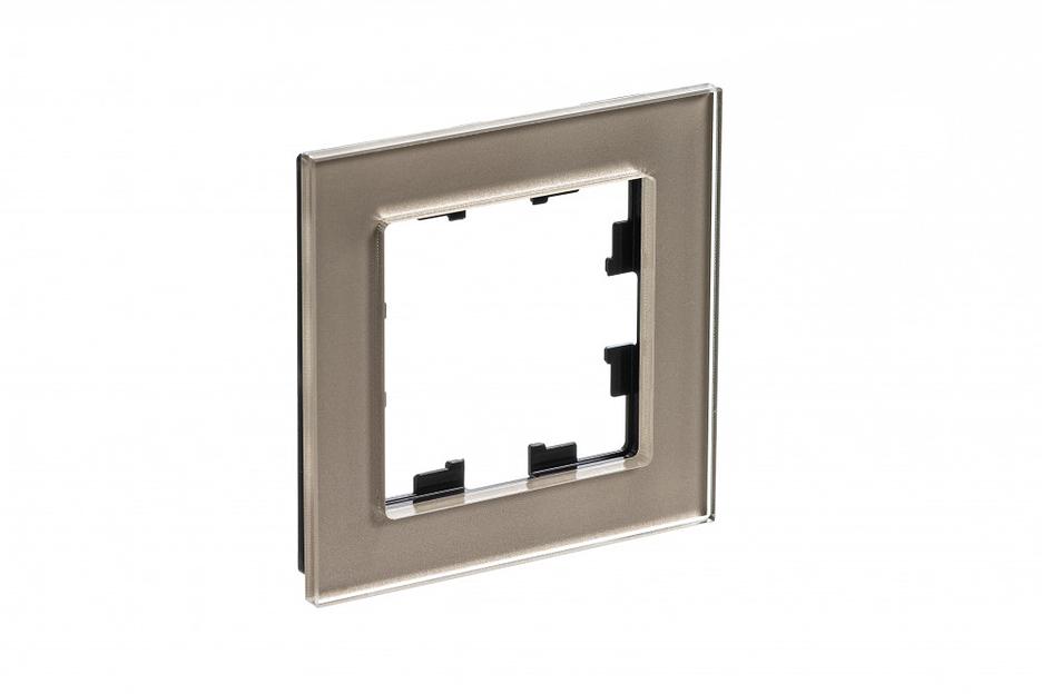 Systeme electric ATN320501 Рамка однопостовая ATLASDESIGN NATURE, СТЕКЛО ШАМПАНЬ фото 3