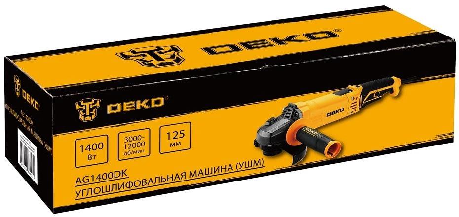 Углошлифовальная машина (УШМ) DEKO AG1400DK, 125мм, 1400 Вт фото 4