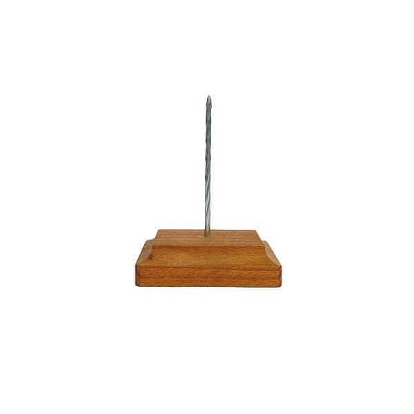 Игла для чеков h=12 см. на дерев. подставке /1/ фото 1