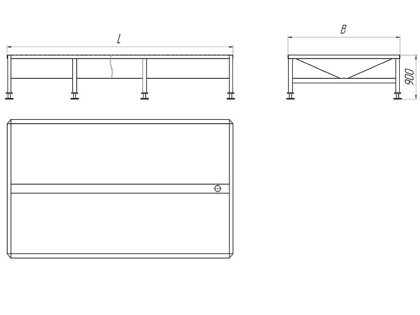 Ванна сбора крови убитой птицы ВИ-1025 фото 4