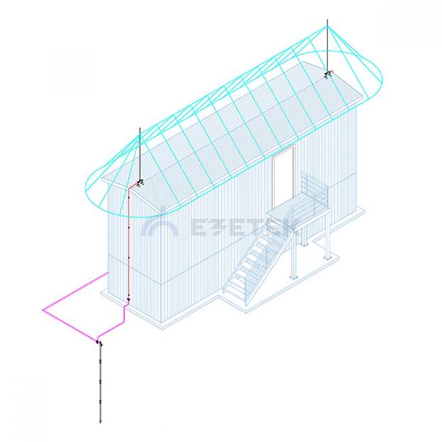 Комплект молниезащиты вагончика длиной до 12,5м – 2ВК фото 1